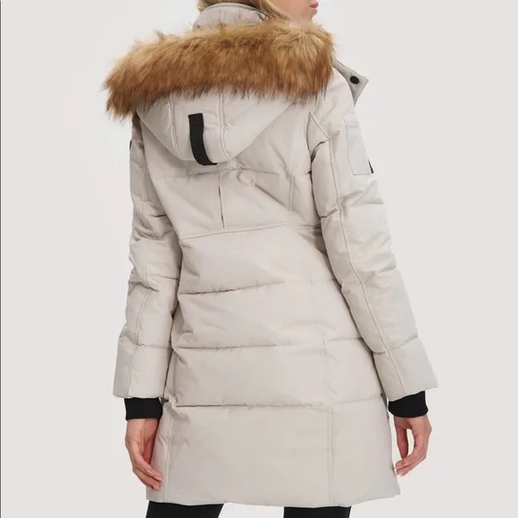 NWOT Noize Addie Long Length Parka Snow in Size XS - Picture 8 of 10